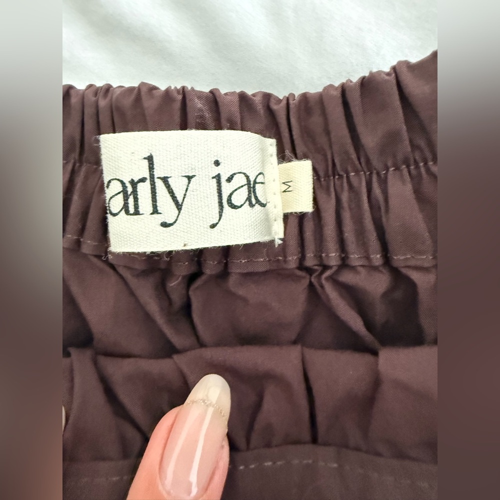 Harly Jae Espresso Prairie Cotton Women’s Brown Tiered Midi Maxi Skirt - Picture 3 of 6